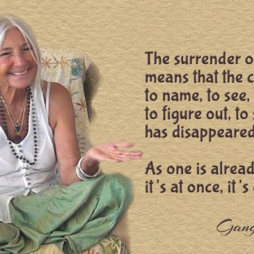 The surrender of the mind…